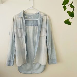 Madewell Chambray Light Wash Denim Shirt